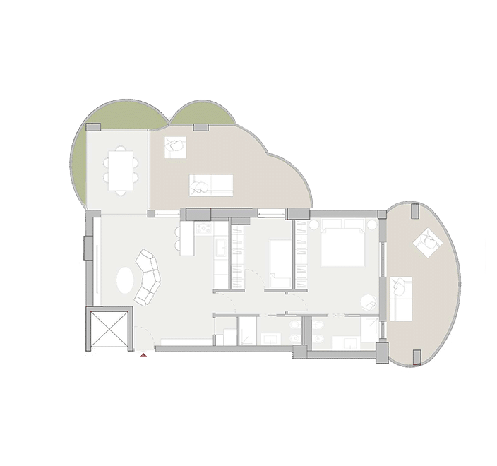 TIPOLOGIA B | Trilocale | 86mq